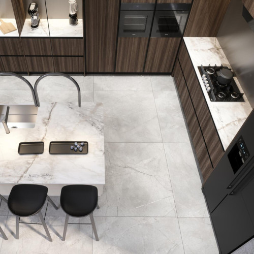 Blat ogrodowy outdoor HPL fi 120 cm Breccia Vivaldo (K594SU)