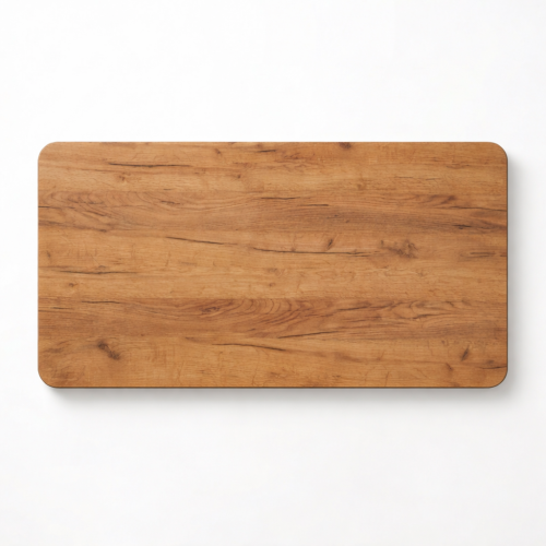 Blat zaokrąglony Dąb Craft 138 x 80 x 2,5 cm laminowany do biurka, stołu, stolika