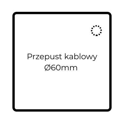 Przepust kablowy fi 60mm