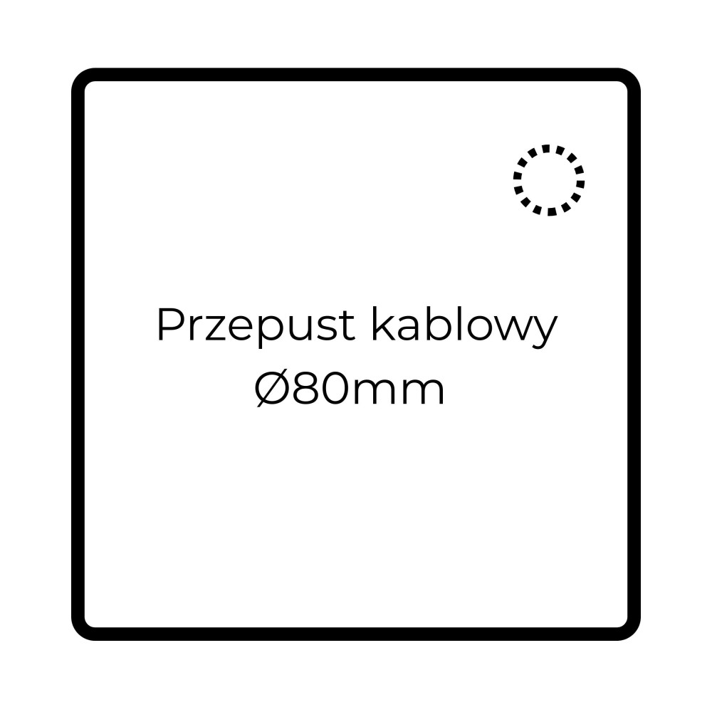 Przepust kablowy fi 80mm