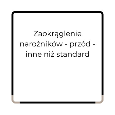 Zaokrąglenie narożników przód