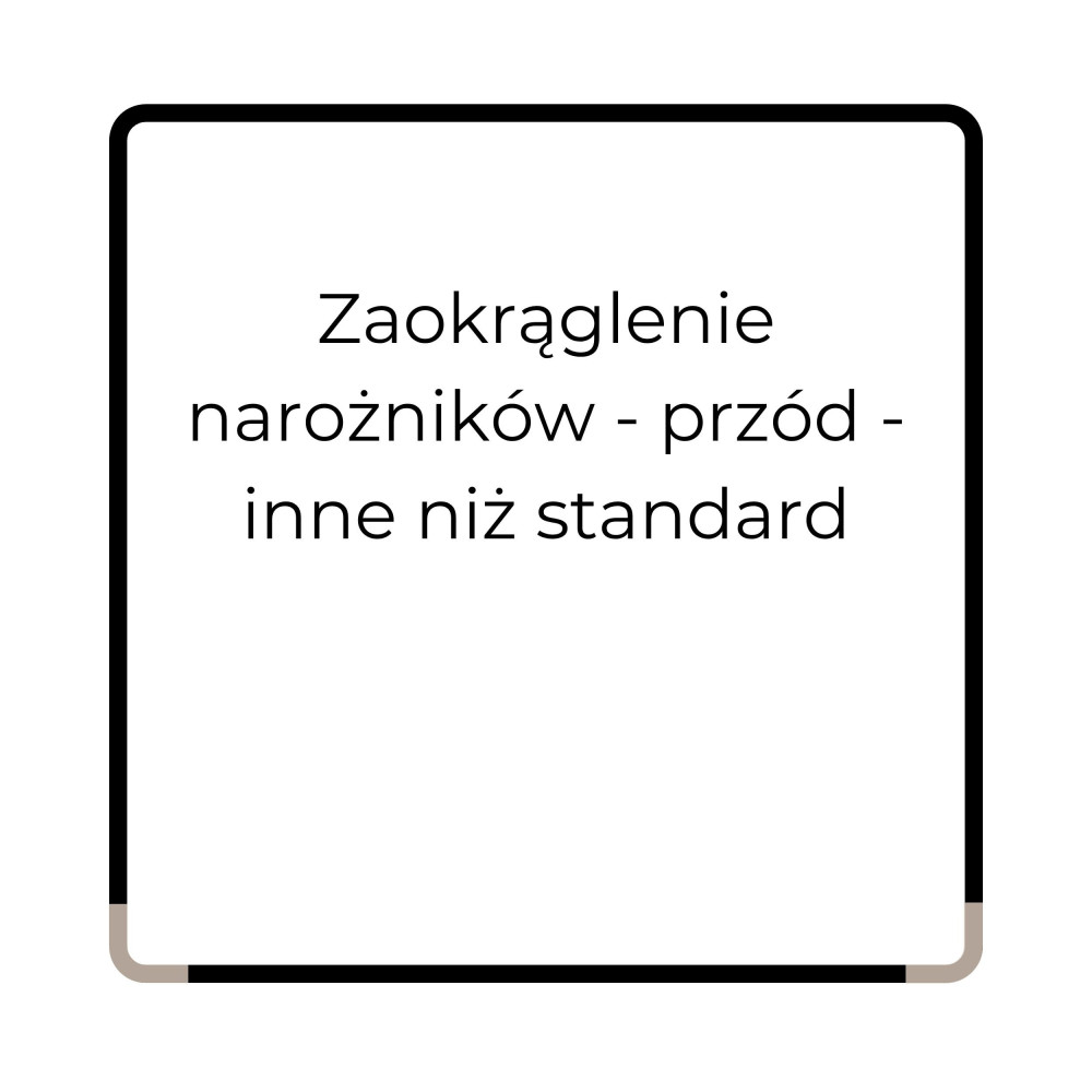 Zaokrąglenie narożników przód