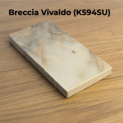 Próbka Blatu Kompaktowego HPL Breccia Vivaldo K594 SU 20x15 cm