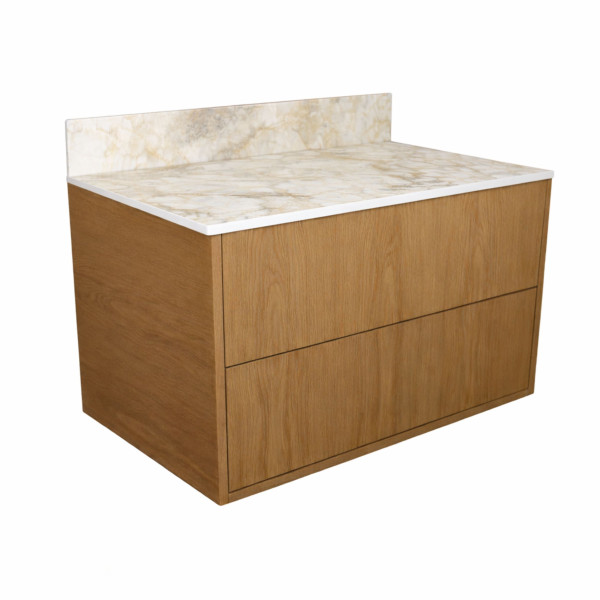 Blat łazienkowy HPL do szafki 80 cm 80,5×46 cm  Breccia Vivaldo (K594SU) z panelem 18cm