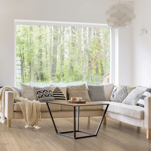 Blat łazienkowy HPL do szafki 125 cm 125,5×40 cm  Dąb Castello Miodowy (K358PW) z panelem 18cm