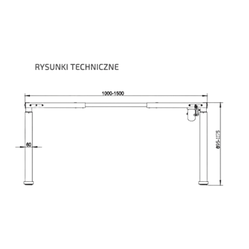 Biurko elektryczne KOLM, Dąb ciemny. Regulowane, ergonomiczne i trwałe
