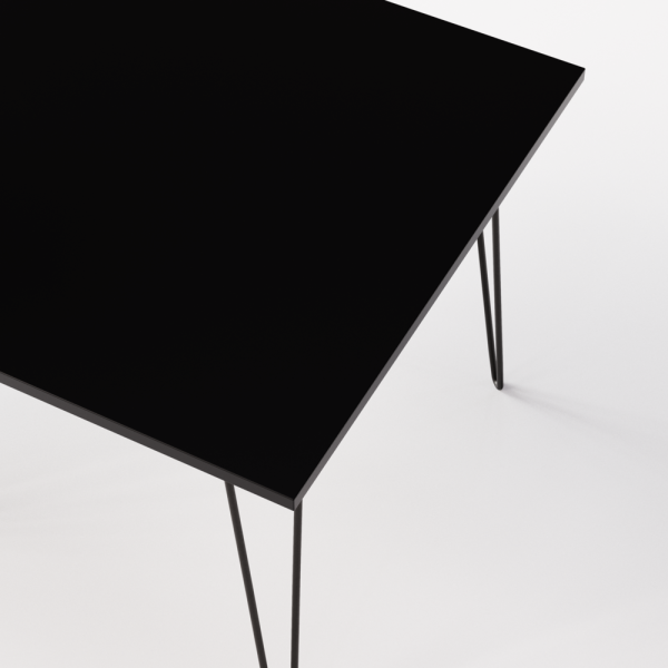 Stoły kwadratowe HAIRPIN do kuchni, salonu i jadalni – różne kolory