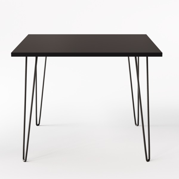 Stoły kwadratowe HAIRPIN do kuchni, salonu i jadalni – różne kolory