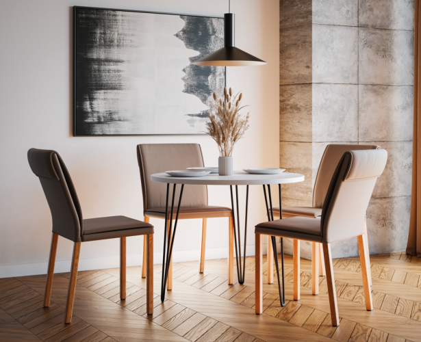 Stoły okrągłe MIKA do kuchni, salonu i jadalni - Stylowe i wygodne