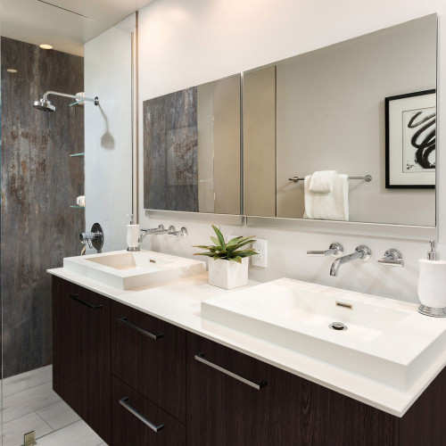 Blat łazienkowy HPL do szafki 80cm 80,5×47cm Snow White (8685SU)