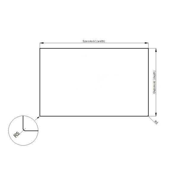 Blat łazienkowy HPL do szafki 125cm 125,5×46cm Calacatta (K551SU)