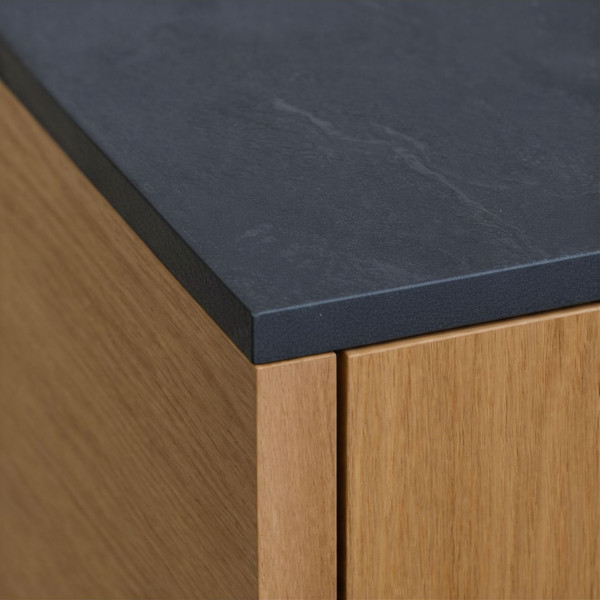 Blat kuchenny HPL 200×60 cm — Black (0190SL)