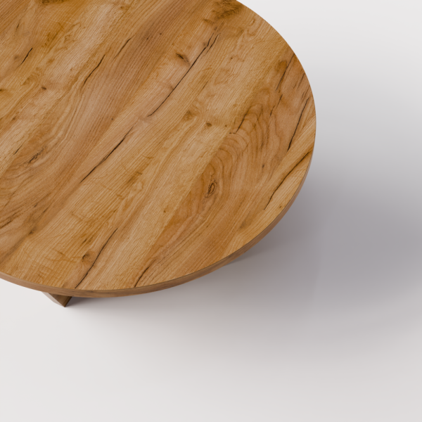 Stolik TORI – przestronny okrągły blat i nowoczesny design | KOLM