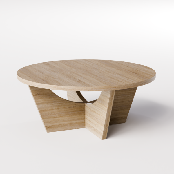 Stolik TORI – przestronny okrągły blat i nowoczesny design | KOLM