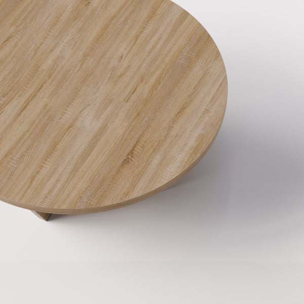 Stolik TORI – przestronny okrągły blat i nowoczesny design | KOLM