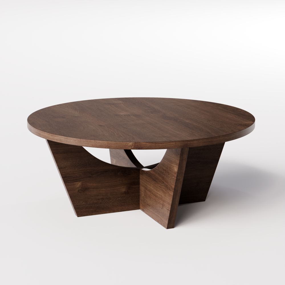 Stolik TORI – przestronny okrągły blat i nowoczesny design | KOLM