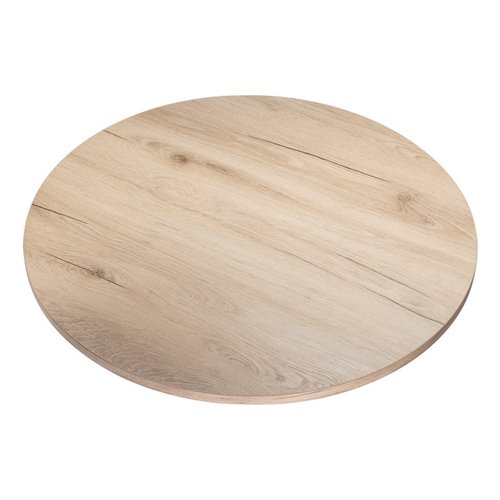 Blat laminowany dąb biszkoptowy okrągły fi 90 cm do biurka, stołu, stolika