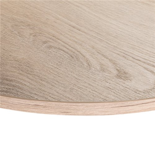 Blat laminowany dąb biszkoptowy okrągły fi 68 cm do biurka, stołu, stolika