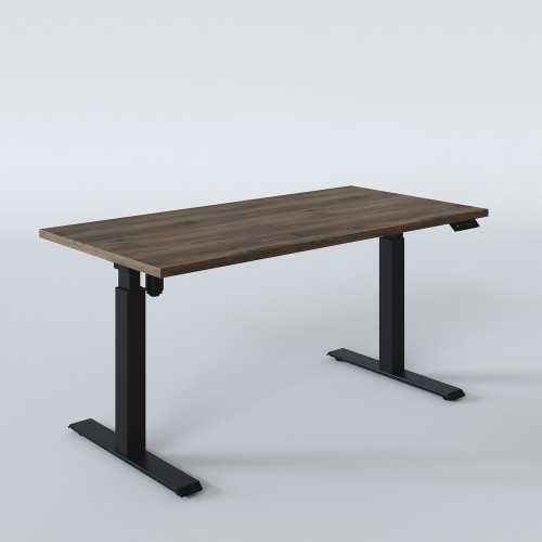 Biurko elektryczne KOLM, Dąb Craft. Regulowane, ergonomiczne i trwałe.