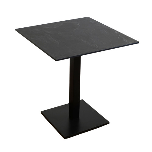 Stolik na balkon i ogród wodoodporny HPL 12mm 70x70cm Black