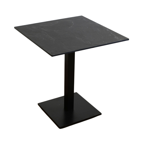 Stolik do kawiarni i restauracji wodoodporny HPL 12mm 75x75cm Black