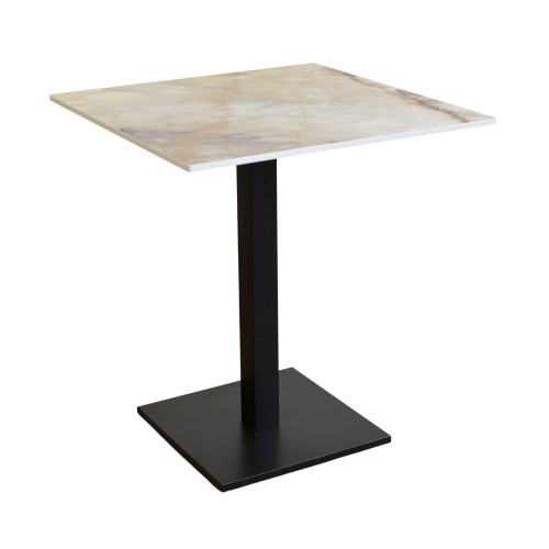 Stolik do kawiarni i restauracji wodoodporny HPL 12mm 75x75cm Breccia Vivaldo