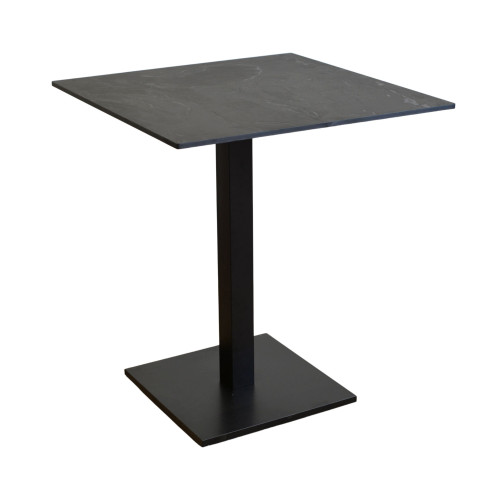 Stolik do kawiarni i restauracji wodoodporny HPL 12mm 75x75cm Black