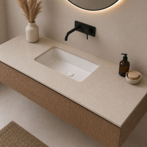 Blat łazienkowy HPL do szafki 70cm 70,5×46cm Cream Navona (K367PH)