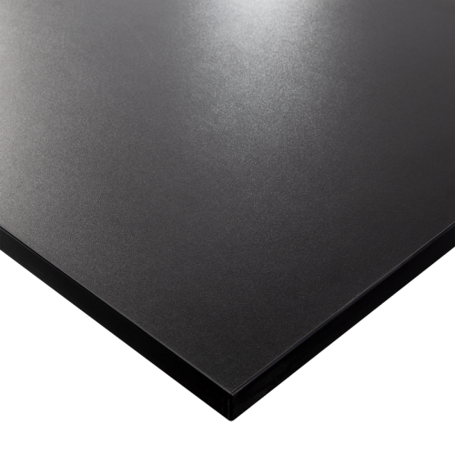 Blat laminowany czarny 120 x 80 x 2,5 cm do biurka, stołu, stolika