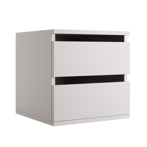 Szafka z szufladami biała 40x50x40 cm Kolm