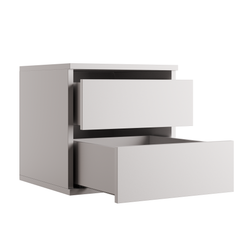 Szafka z szufladami biała 40x50x40 cm Kolm