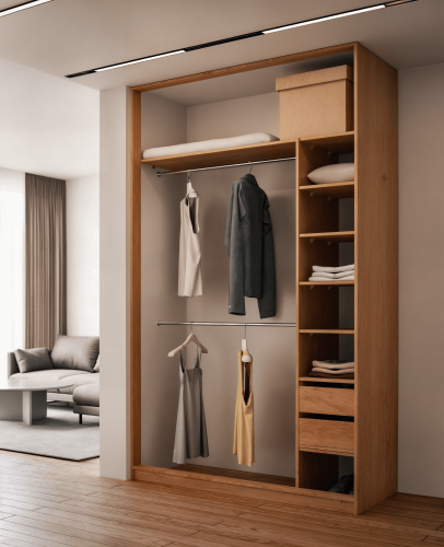 Szafa KOLM z bokiem Dąb Craft 90-160 cm