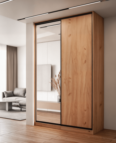 Szafa KOLM z bokiem Dąb Craft 90-160 cm