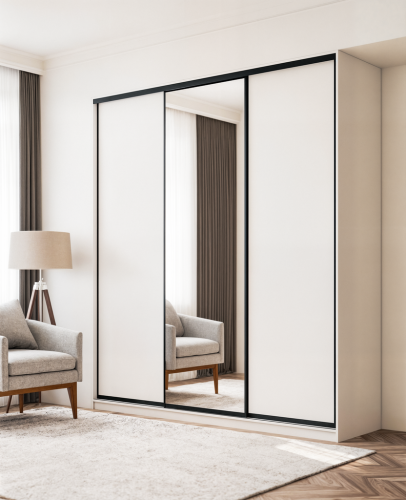 Szafa KOLM z bokiem Biała 160-270 cm