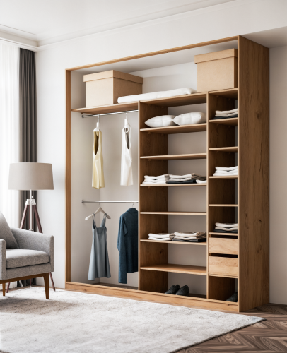 Szafa KOLM z bokiem Dąb Craft 160-270 cm