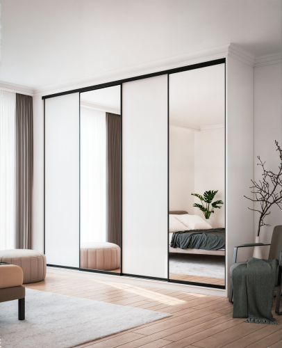 Szafa KOLM z bokiem Biały 270-320 cm