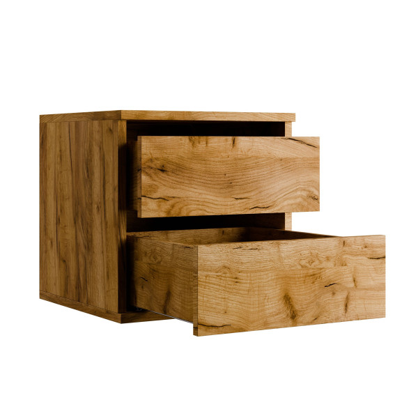 Szafka z szufladami biała 40x50x40 cm Kolm