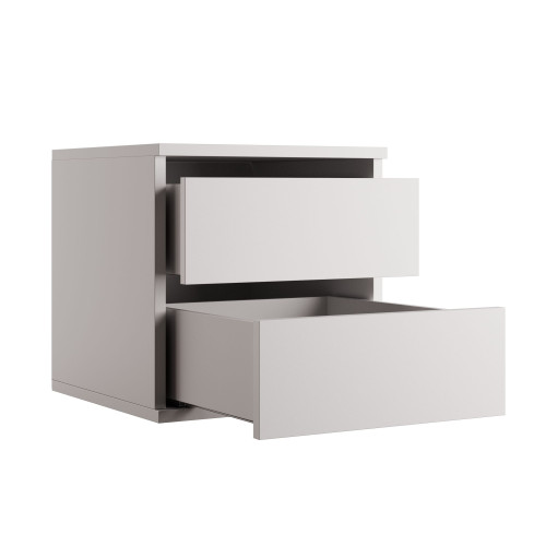 Szafka z szufladami biała 40x50x40 cm Kolm