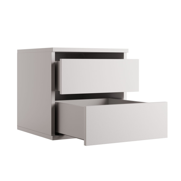 Szafka z szufladami biała 40x50x40 cm Kolm