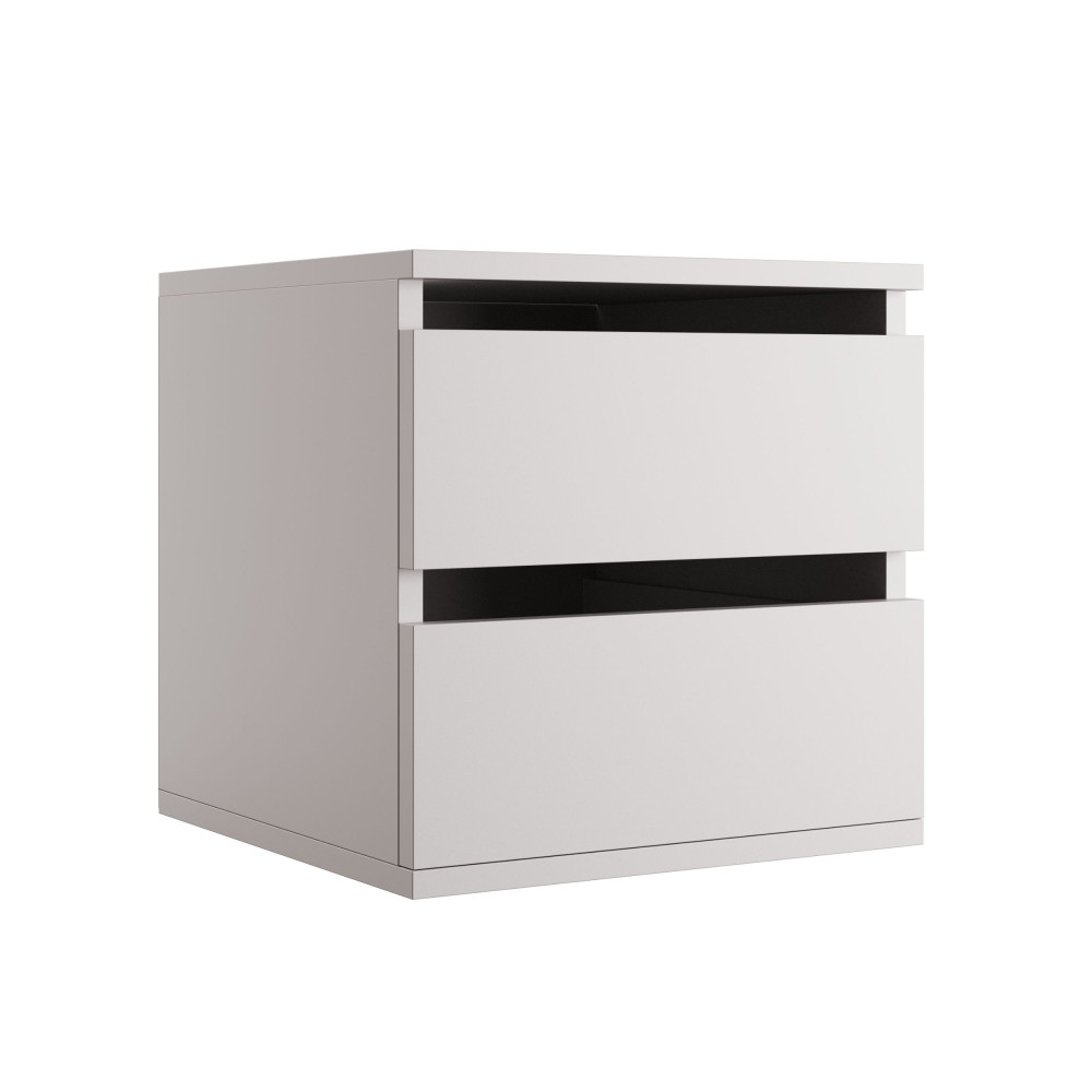 Szafka z szufladami biała 40x50x40 cm Kolm