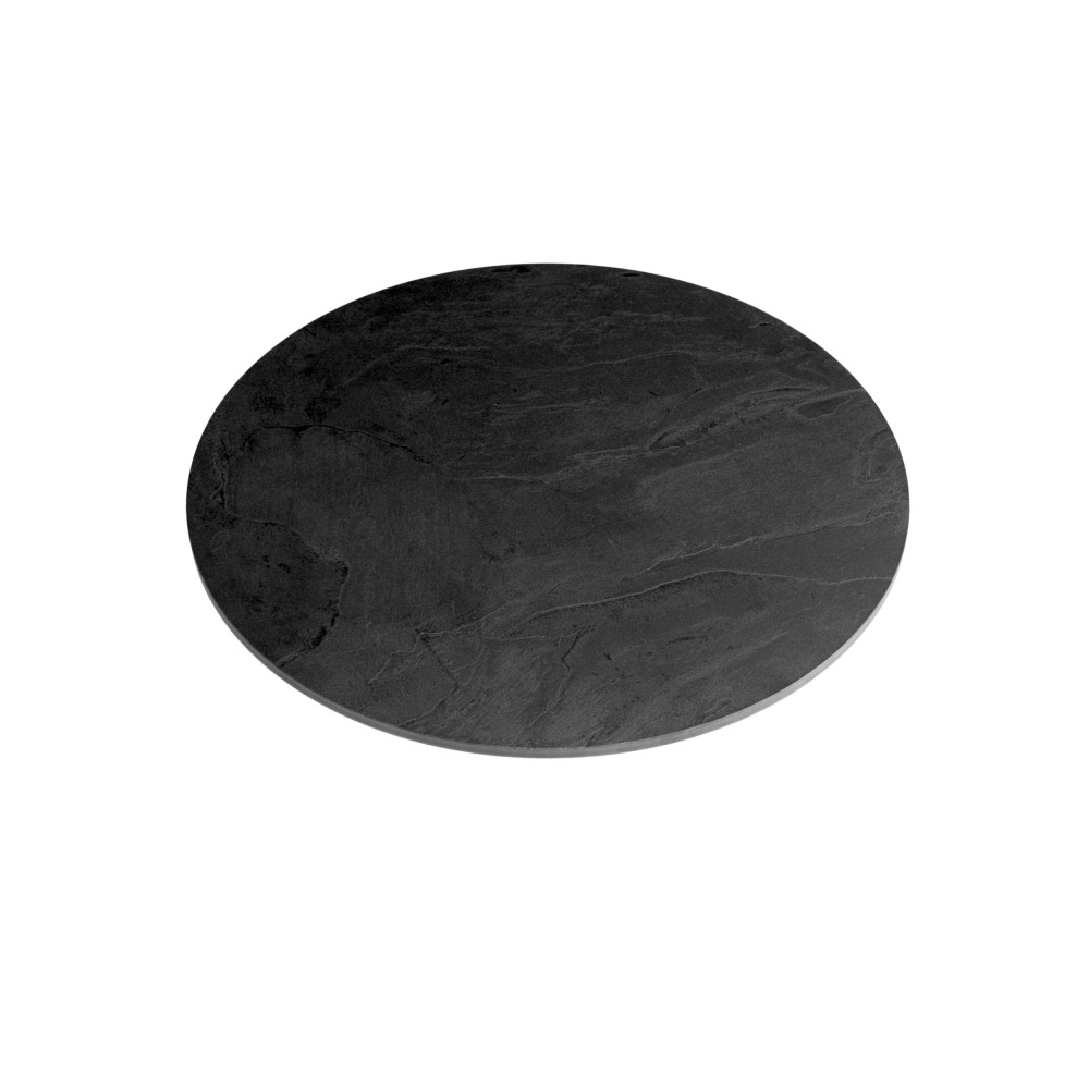 Blat kompaktowy HPL fi 68 cm Black (0190SL)