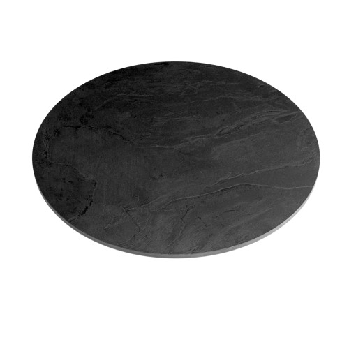 Blat kompaktowy HPL fi 90 cm Black (0190SL)