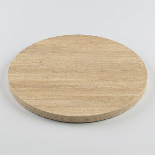 Blat laminowany Dąb Jasny okrągły fi 68 x 2,5 cm do biurka, stołu, stolika