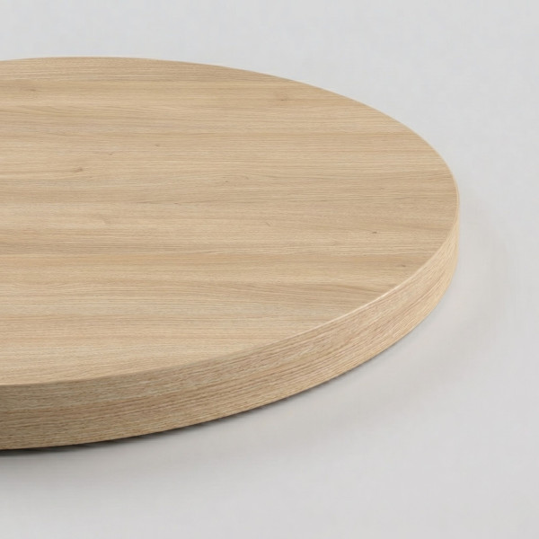 Blat laminowany Dąb Nagano okrągły fi 68 x 2,5 cm do biurka, stołu, stolika
