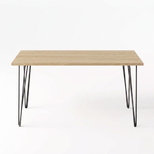 Biurko VOSS 138 x 68 cm do biura, gabinetu, pracowni Dąb Nagano