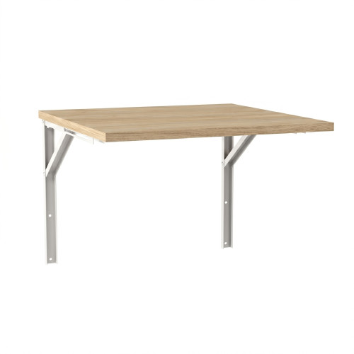 Stół rozkładany ścienny FLIP 68x68 cm Dąb Nagano