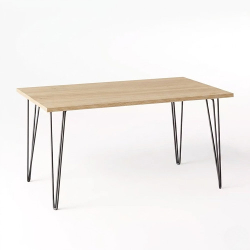 Biurko VOSS 138 x 68 cm do biura, gabinetu, pracowni Dąb Nagano