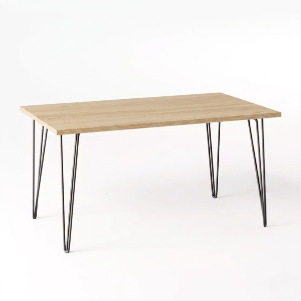Biurko VOSS 138 x 68 cm do biura, gabinetu, pracowni Dąb Nagano