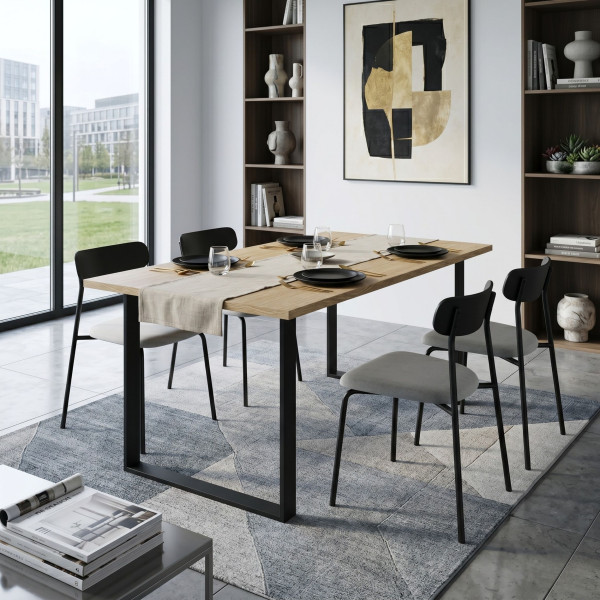 Stół SNOX 180 x 95 cm do kuchni, salonu, jadalni Dąb Nagano