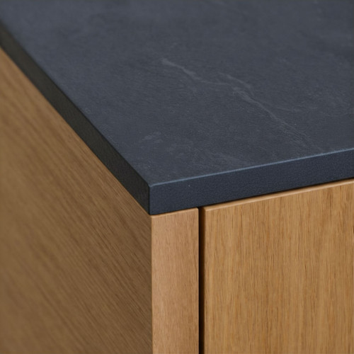Blat kuchenny HPL 121x60cm Black (0190SL) wodoodporny 12mm